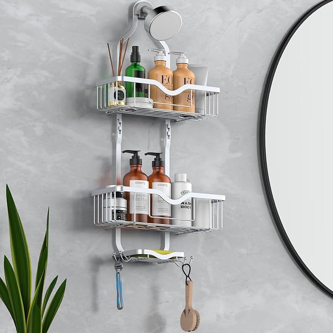 Kadolina Shower Caddy Hanging, Bathroom Shower Rack, Bathroom Organizer - Image 4