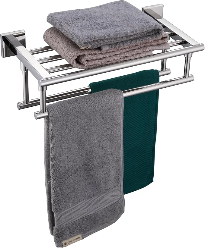 KOKOSIRI Bathroom Towel Rack Towel Holder 16 Inch Bath Towel Shelf by KOKOSIRI