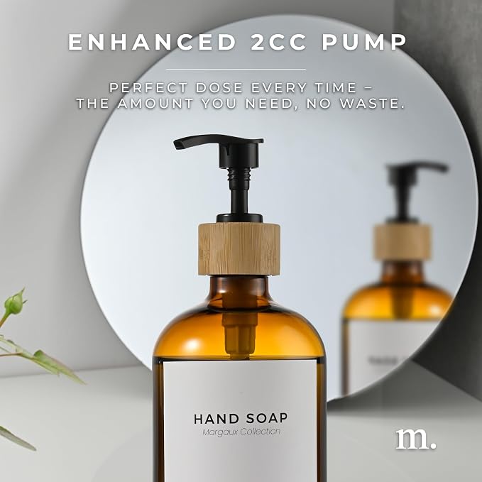 MaisoNovo Glass Hand Soap Dispenser | Dish Soap Dispenser - Image 6