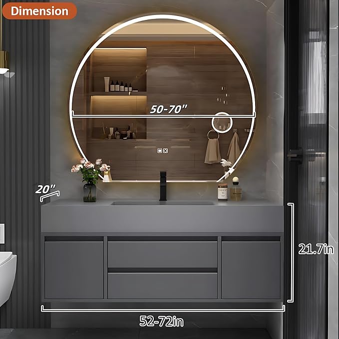 88IN Floating Bathroom Vanity - Image 2
