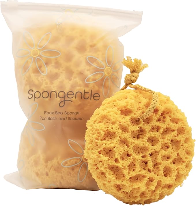 Spongentle Deep Cleansing Body Loofah Sponge, Natural Colors, by SunliteSports
