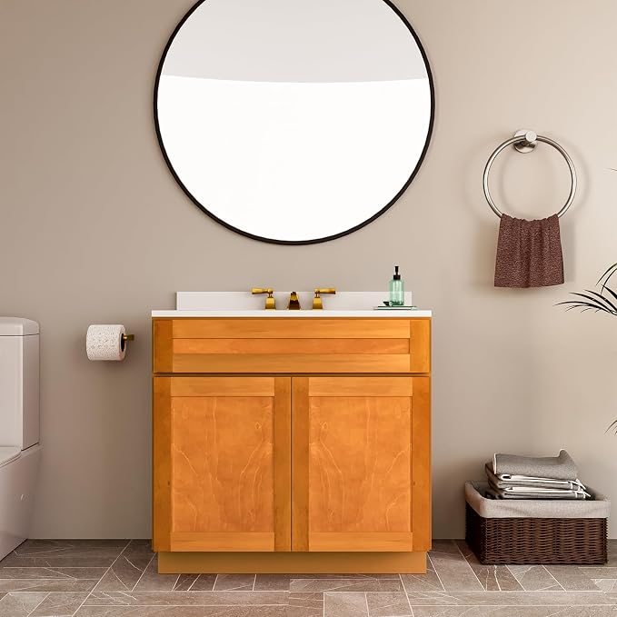 KitchenMan 36 Inch Bathroom Vanity Unassembled Bathroom Sink Cabinet and Vanity - Image 6
