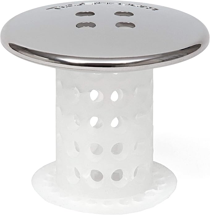 TubShroom Tub Drain Hair Catcher, Chrome – - Image 4