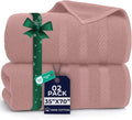 DAN RIVER 2 Pack Luxury Bath Sheets 35x70, 600 GSM, Soft & Quick Dry 100% Ring by DanRiver