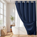 River Dream Hotel Grade No Hooks Needed Shower Curtain by RiverDream