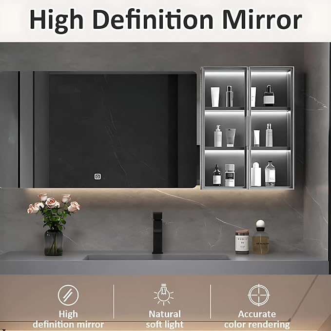 88IN Wood Bathroom Cabinet - Image 3