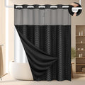 No Hook Shower Curtain and Liner Set by FADOTY