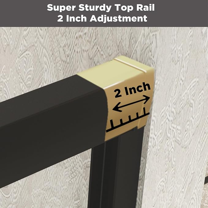 Shower Doors Glass Sliding, Semi-Frameless, 1/4" Inch Sgcc Tempered Glass - Image 8