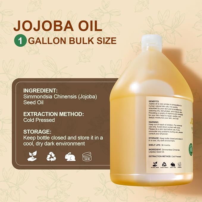 1 Gallon Jojoba Oil EWG Verified - Image 8