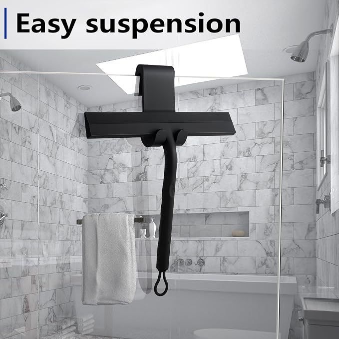 Shower Squeegee for Glass Doors and Bathroom, Stainless Steel - Image 6