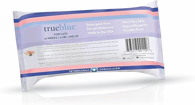 TrueBlue Milk & Honeysuckle Fresh Fur Cat Cleaning Wipes - Image 2