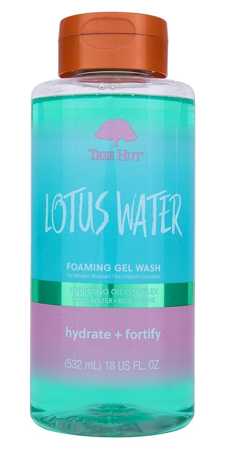 Tree Hut Lotus Water Foaming Gel Wash, Hydrating & Moisturizing Body Wash by TreeHut