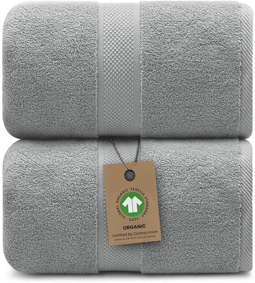 100% Organic Luxury Bath Sheets by AlusaHome