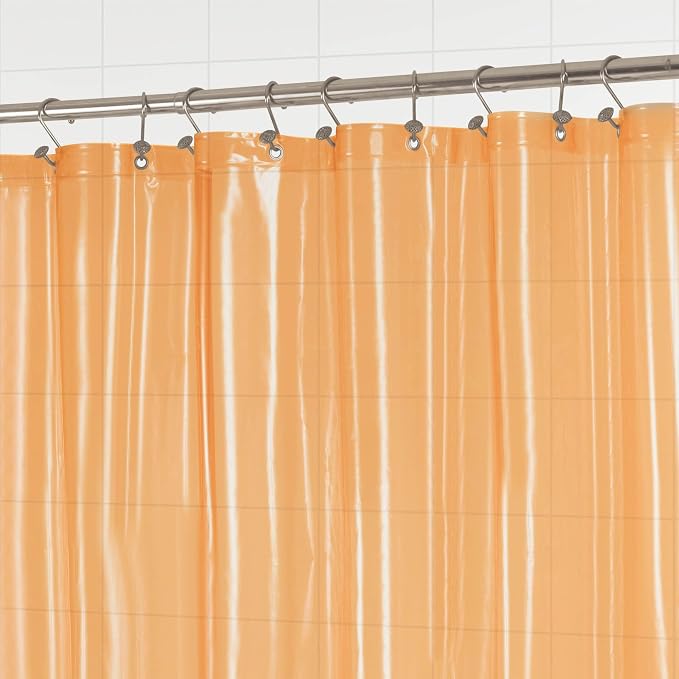 Barossa Design Clear Orange Shower Curtain Liner - Image 4