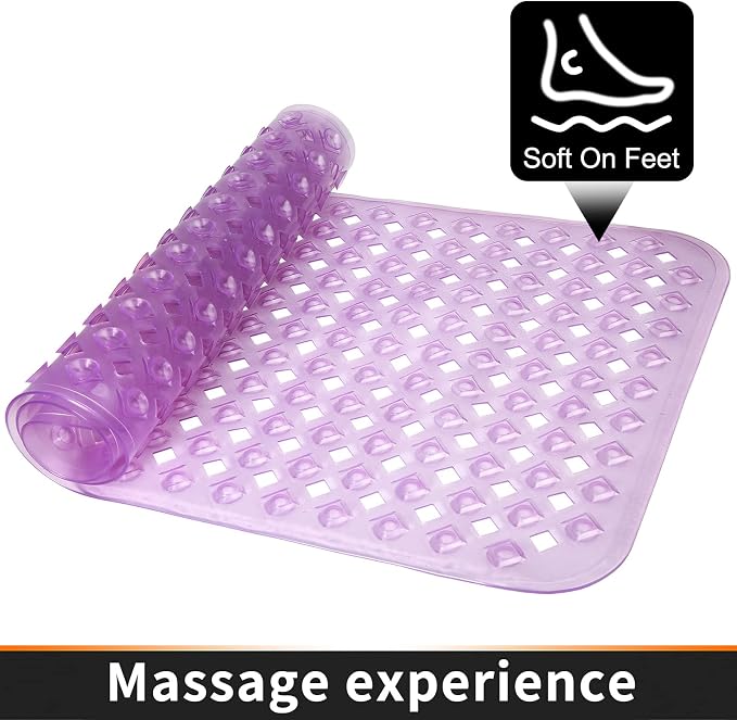 Yimobra Bathtub Mat Non Slip, Super Strong Suction Cups, 27.5"x15.5" Long - Image 9
