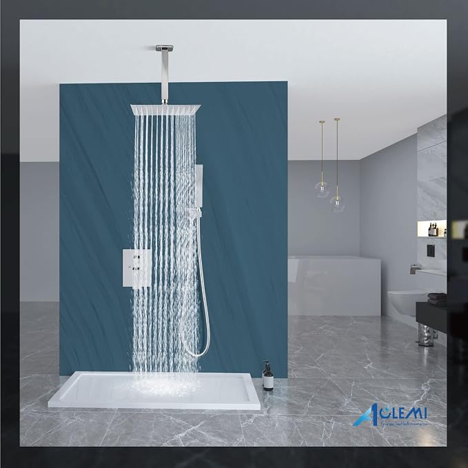 Aolemi Ceiling Mount Shower System Rain Shower Head - Image 8