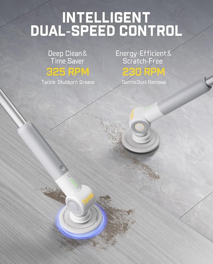 Fanttik Flip G9 Pro Electric Scrubber, VoltiPulse Motor, Dual-Speed Cleaner - Image 3