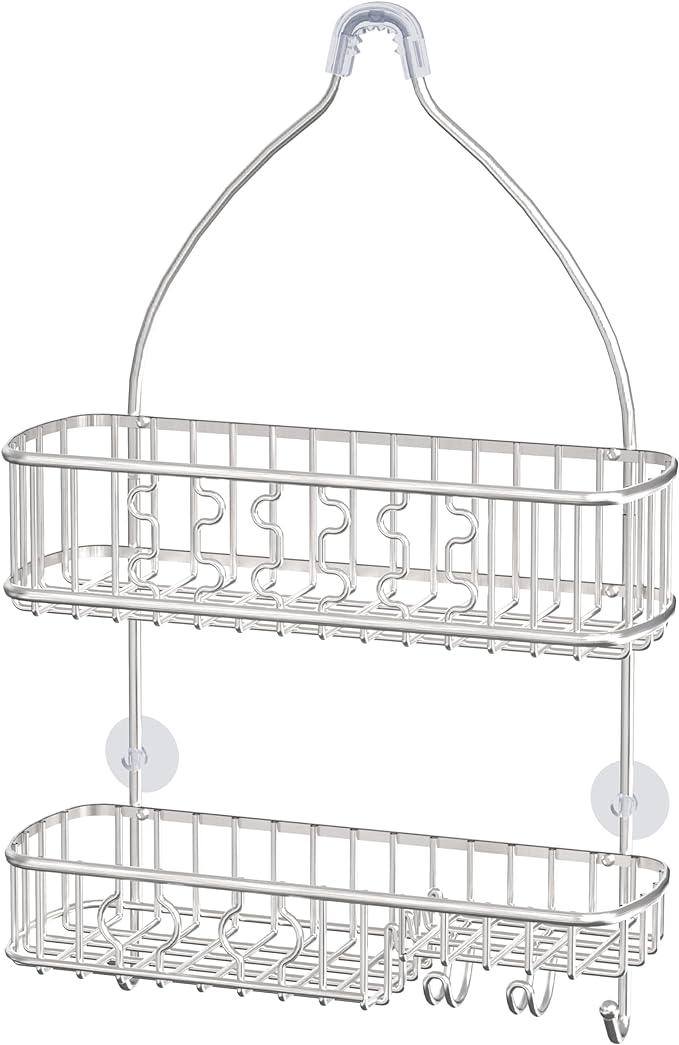 Simple Houseware Stainless Steel Bathroom Hanging Shower Head Caddy Organizer by SimpleHouseware