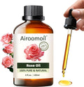 Rose Essential Oil with Glass Dropper by Airoomoil