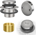 Tip-Toe Bathtub Drain Kit with Two-Hole Overflow Plate, Universal Fine/Coarse by HeiLuon