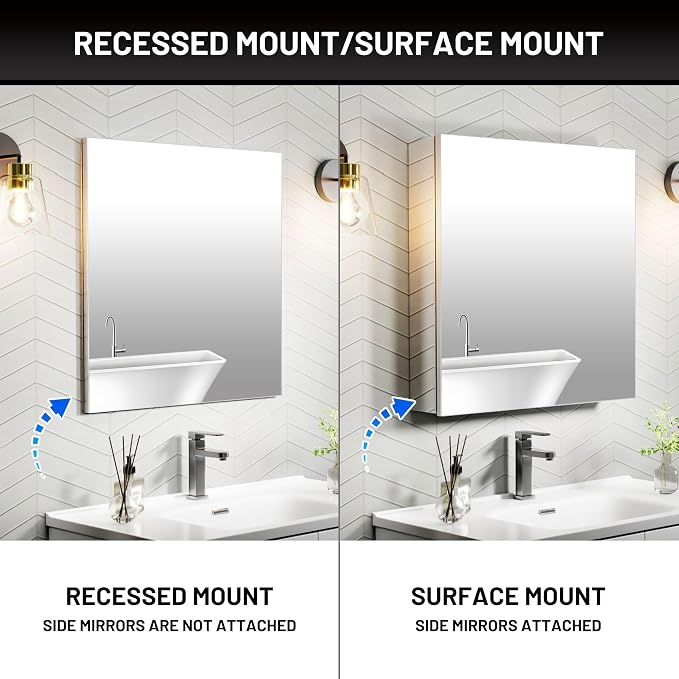 24 x 26 Medicine Cabinet Mirror - Image 5