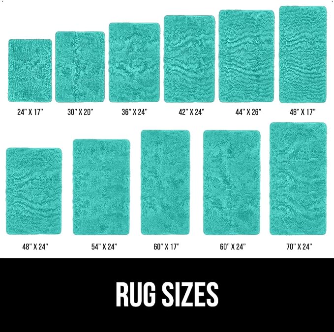GORILLA GRIP Bath Rug Mat, Soft Absorbent Chenille, Quick Dry Microfiber Mats - Image 6