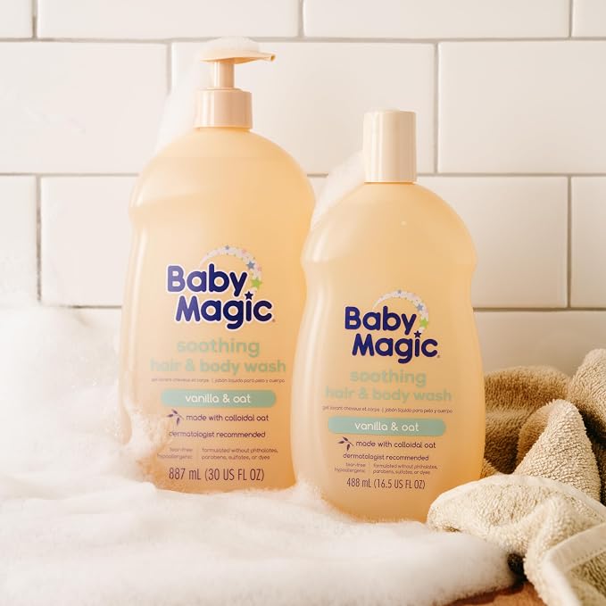 Baby Magic Soothing Hair & Body Wash | Soothes and Cleanses Baby's Delicate - Image 6