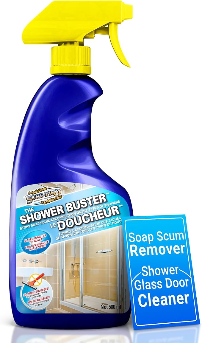 Shower Glass Door Cleaner – Shower Buster Spray by Unknown