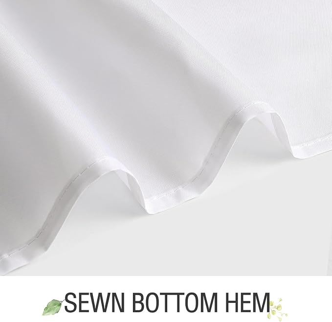 Gibelle Sage Green Eucalyptus Shower Curtain, Watercolor Plant Leaves - Image 6