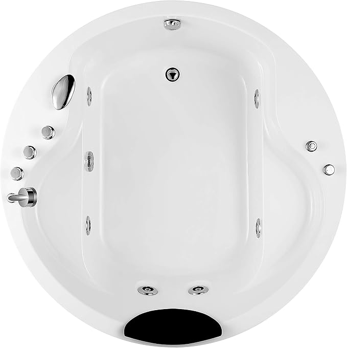 Empava 59 in. Acrylic Freestanding Whirlpool Bathtub - Image 3