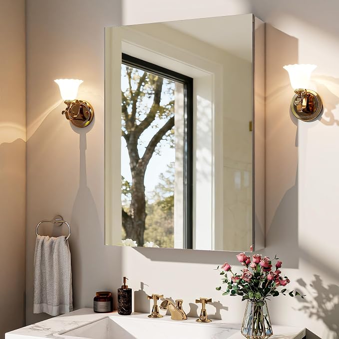 BEAUTYPEAK 16 x 24 Inch Medicine Cabinet - Image 9