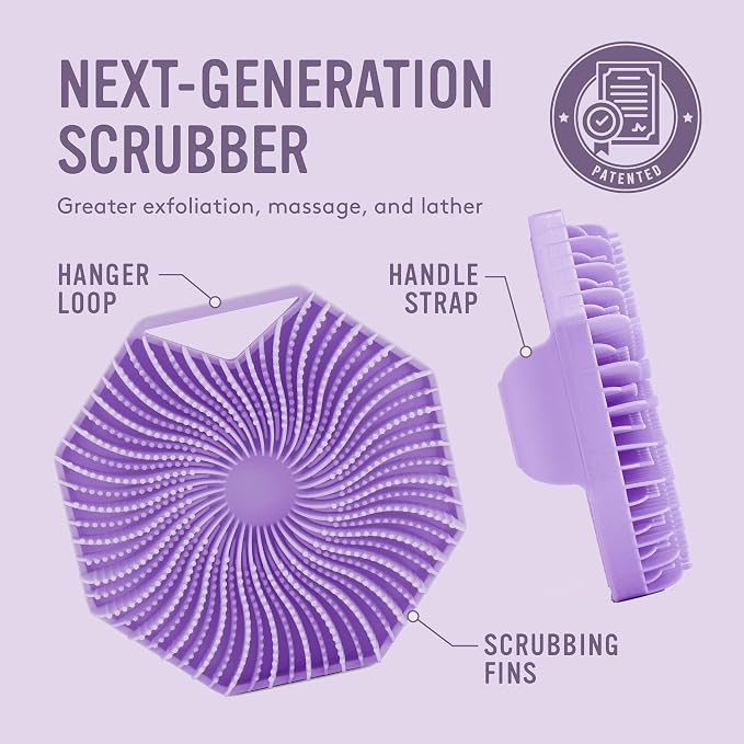Sud Scrub® Antimicrobial Silicone Body Scrubber, Exfoliating Body Scrubber - Image 5