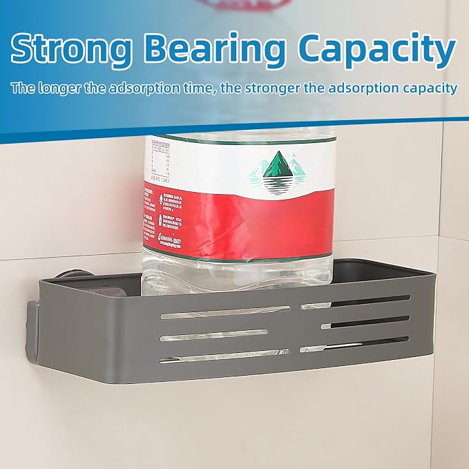 Shower Caddy Suction Cup, Space-Saving Shower Organizer Removable Storage Rack - Image 8