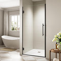 35.6-35.8" x 72" Frameless Hinged Shower Door, Single Swing Shower Panel by Unknown