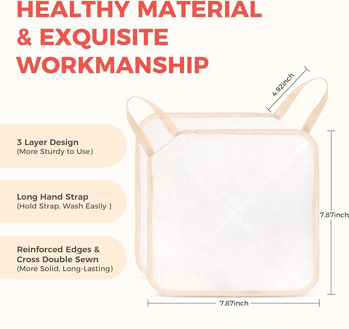 ZOMCHI Exfoliating Washcloth for Face and Body, Dual Function Wash Cloth - Image 4