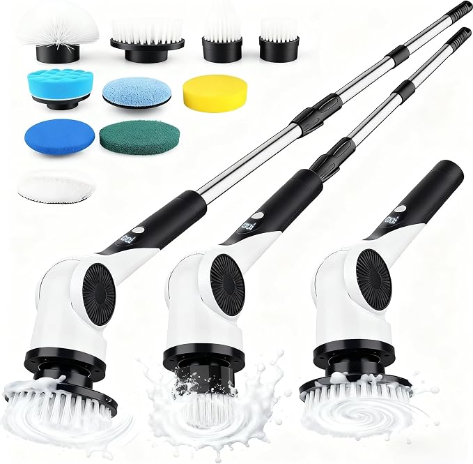 Electric Spin Scrubber, 3-Speed Cordless Shower Scrubber by Unknown