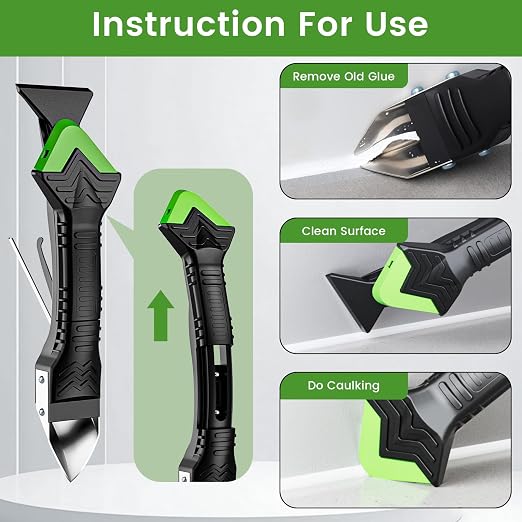 Professional Caulk Gun Kit - 5 in 1 Caulking Tool Set - Image 4