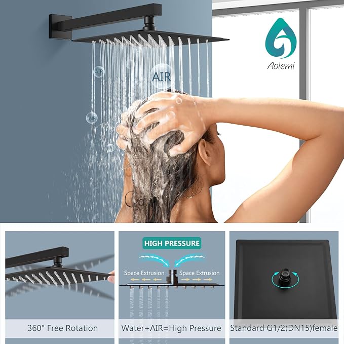 Aolemi Shower Faucet Set, High Pressure Shower System - Image 8