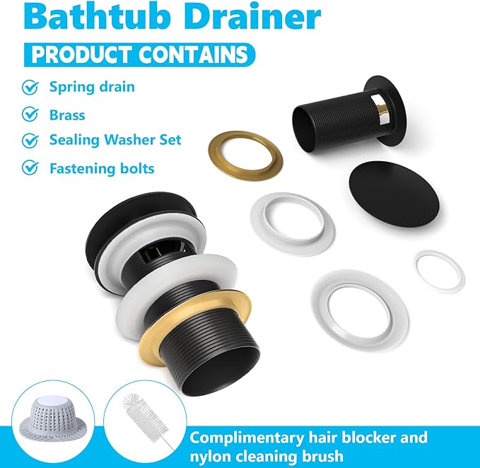 【Limited-time Promotion】 Pop Up Freestanding Tub Drain Plug, 2025 Upgraded - Image 6