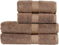 Christy Renaissance 4 Piece Brown Towel Set | 100% Egyptian Cotton | Luxury by Christy