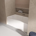 60x30 Inch Acrylic Drop-in Bathtub, Rectangular Soaking Tub by Unknown