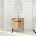 30 inch Bathroom Vanity with Ceramic Sink, Single Sink Modern Bathroom Vanities by SanMerah