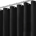 Inhousolu Fabric Shower Curtain Waffle Weave, 230 GSM Heavy Duty, Weighted Hem by INHOUSOLUHOMEDECOR