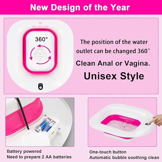 Electric Sitz Bath, Sitz Bath for Hemorrhoids, Sitz Bath for Postpartum Care - Image 5