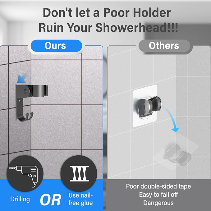 Dual Shower Head with Handheld for Couples: High Pressure Double Shower Heads - Image 4