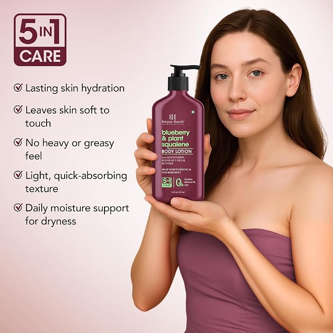 Botanic Hearth Blueberry & Plant Squalene Body Lotion | - Image 4