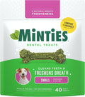 Minties Dog Dental Bone Treats, Tiny/Small Dental Dog Treats, 16 Ounces by Minties