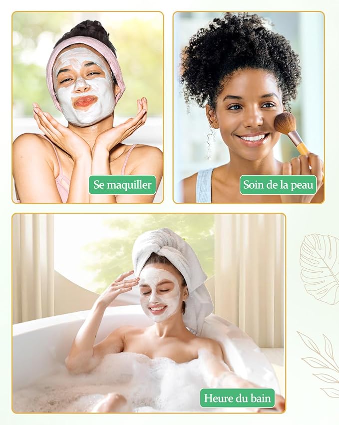 mikimini Shower Cap for Women Reusable Waterproof, Extra Large Hair Cap for - Image 7