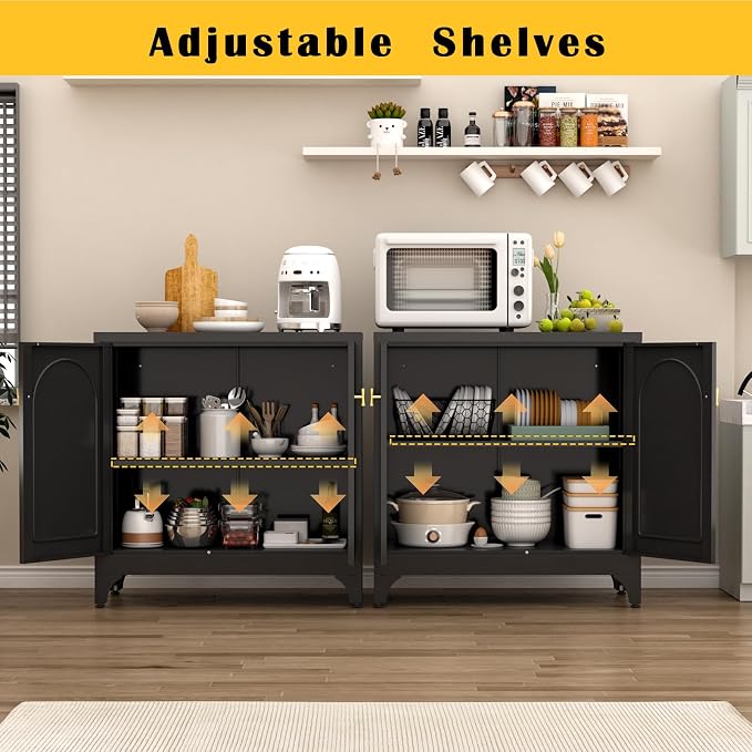 Metal Sideboard Buffet Cabinet - Image 5