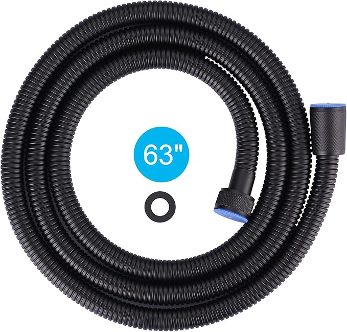 Aleasha Matte Black Finished Shower Hose, 63 Inches SUS 304 Stainless Steel by ALEASHA
